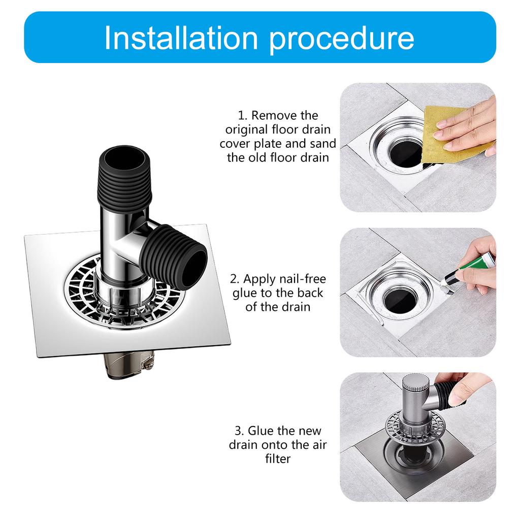 Washing Machine Floor Drain Adapter Tees Joint AntiOverflow Sewer Elbow Pipe Connector Bathroom Accessories Enduring