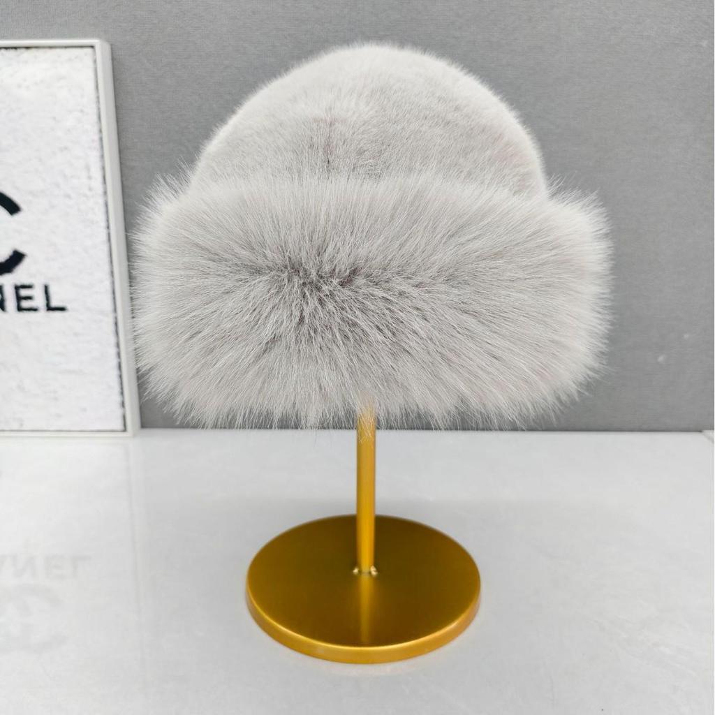 Mongolian Plush Fur Hat, 2025 Edition: Thick Winter Ear Protection, Ethnic Style, Versatile for Large Head Sizes, Fisherman Design