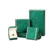Luxury New Chinese Style Classic Rectangle Jewelry Display Box Gold Trim Embroidery Case for High-End Jewelry