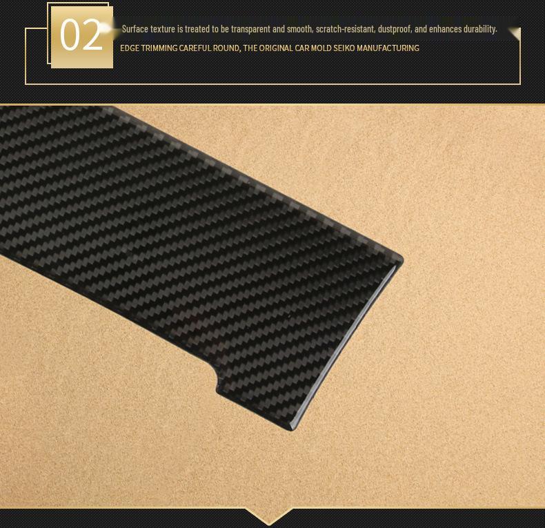 Compatible Carbon Fiber Interior Accessories for VW Golf 7: Console, Gear Shift, Cup Holder, A/C, Navigation Decor.