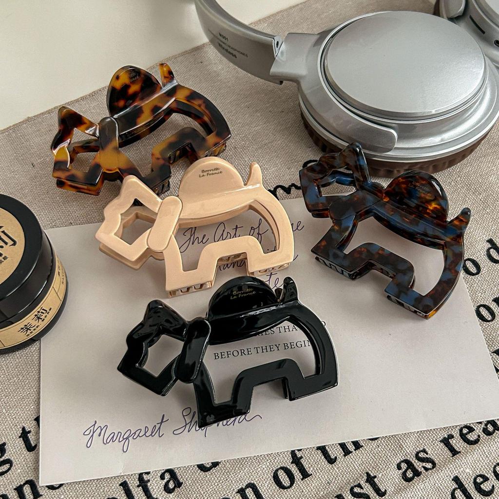 Rose Liu Yifei Inspired Cartoon Puppy Hair Clip Updo Claw