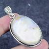 Natural Pink Opal Gemstone 925 Sterling Silver Jewelry Pendant 2.21" q3D73