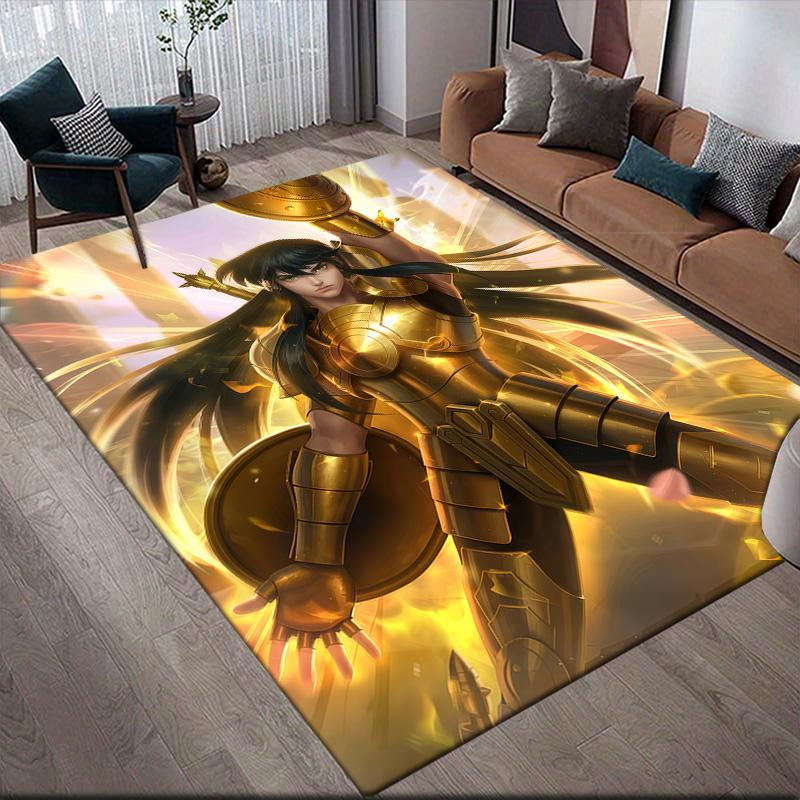 

Saint Seiya Golden Saints Anti-Slip Floor Mat, Rectangular Carpet for Bedroom & Entertainment Space 60x90cm