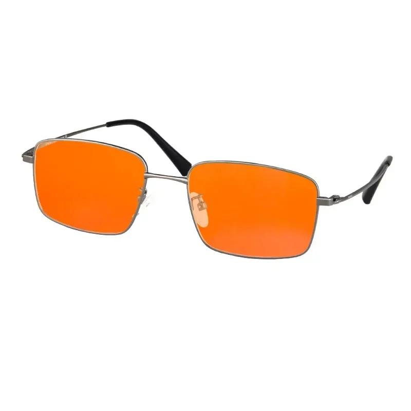 Shinu Trendige Orange/Rote Gläser Computerbrille Blaulichtfilter Für Gaming Und Arbeit Brille Bequem Für Lange Stunden