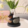 Dog Duck Figurine French Bulldog Corgi Samoyed Dobermann Border Collie Statue Sculpture Home Office Decoration Ornament