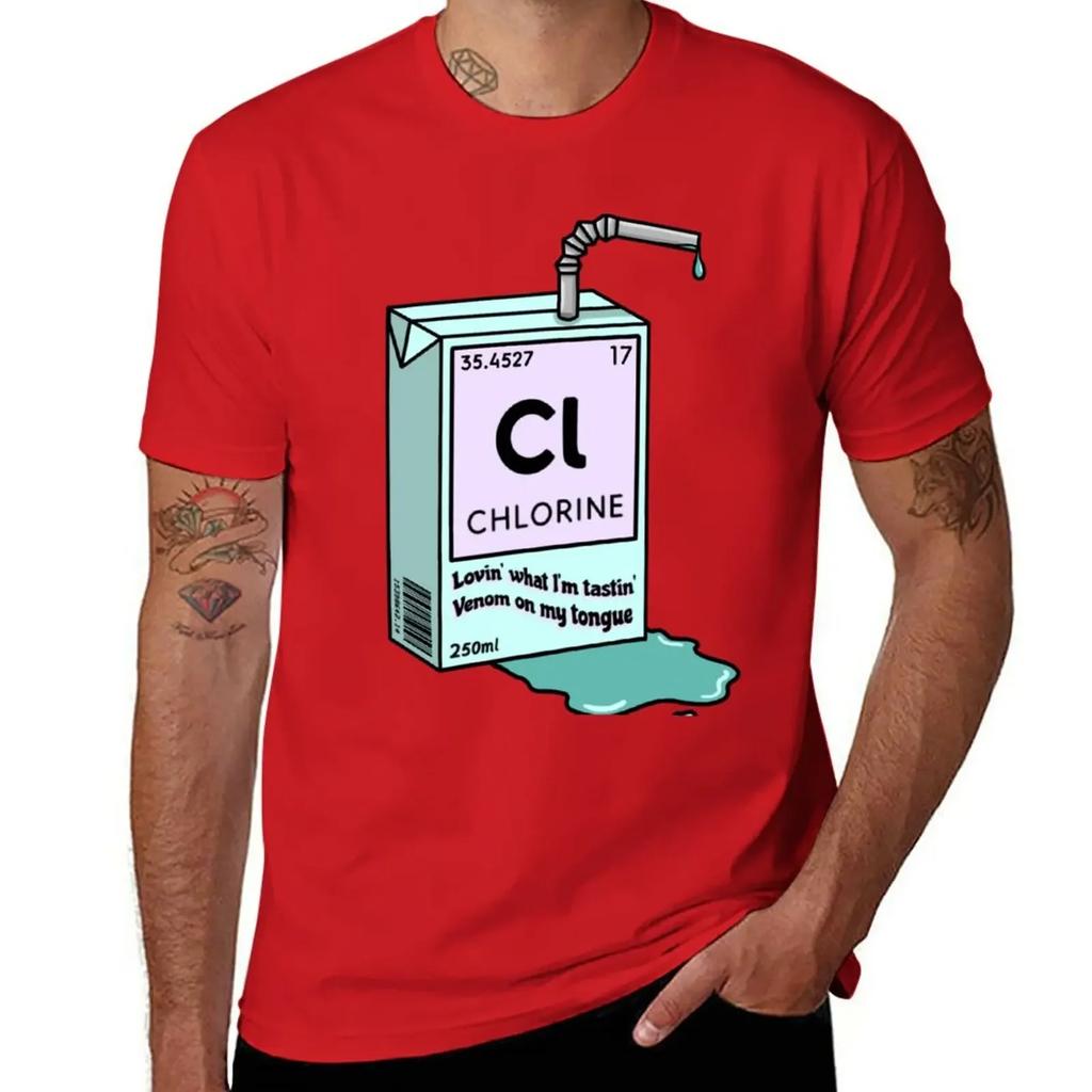 Chlorine Juice Box T-Shirt animal prinfor boys aesthetic clothes shirts graphic tees mens clothing