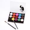 15-Color Water-Soluble Body & Face Paint Cream for Halloween & Christmas
