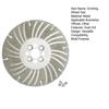 Diamond Grinding Wheel Tool for 4-1/2" Angle Grinders High-Strength Alloy Steel 40/80 Grit Rebar Cutting Diamond Wheel