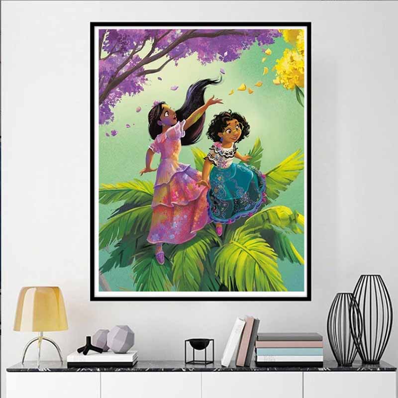 Disney Diamond Painting Mirabelle and Isabella Healing Illustration Mosaic Embroidery Image Creation Diamond Painting Cross StitchHom Decoration5D DIY