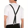 Fashion Suspender Adjustable Elastic X Back Clips On Pants Braces for Men and Women