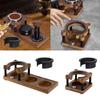 Wooden Espresso Tamper Rack 51/53/58mm Portable Manual Espresso Tamping Station for Cafe Office Restaurant Countertop Home Use