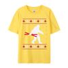 Christmas Bigfoot Skier Carrying Ski Tshirts Funny Gift Tshirts Novelty Printed Tee Tops Cotton Tops
