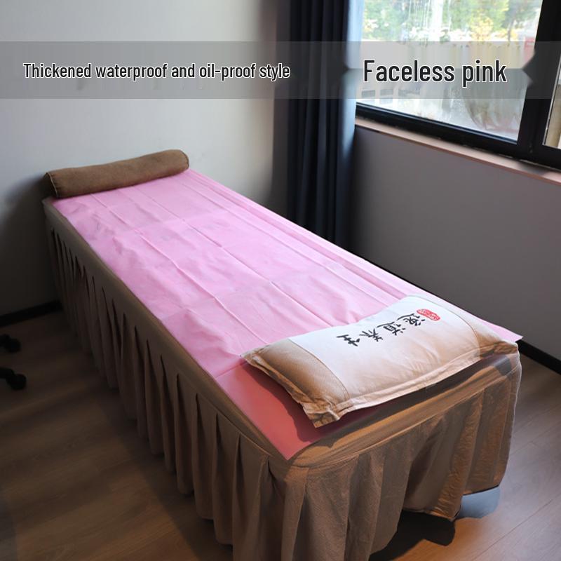 Thickened Waterproof & Oil-Proof Disposable Massage Bed Sheets with Face Hole