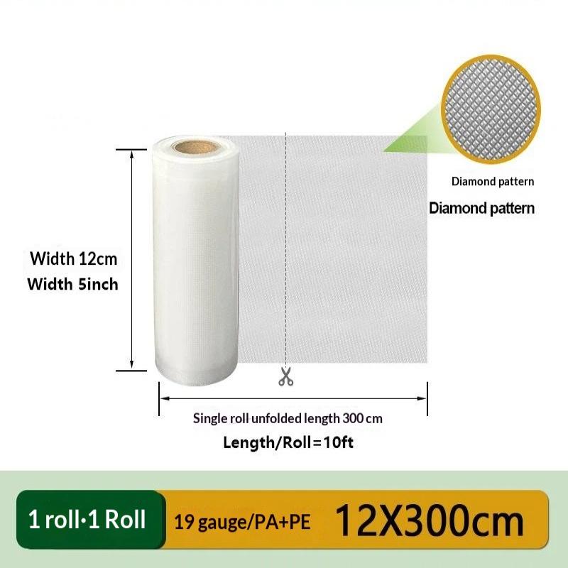 Bpa Free Vacuum Sealer Rolls Food Grade Universal Compatible For Kitchen Food Storage Meal Prep Sous Vide