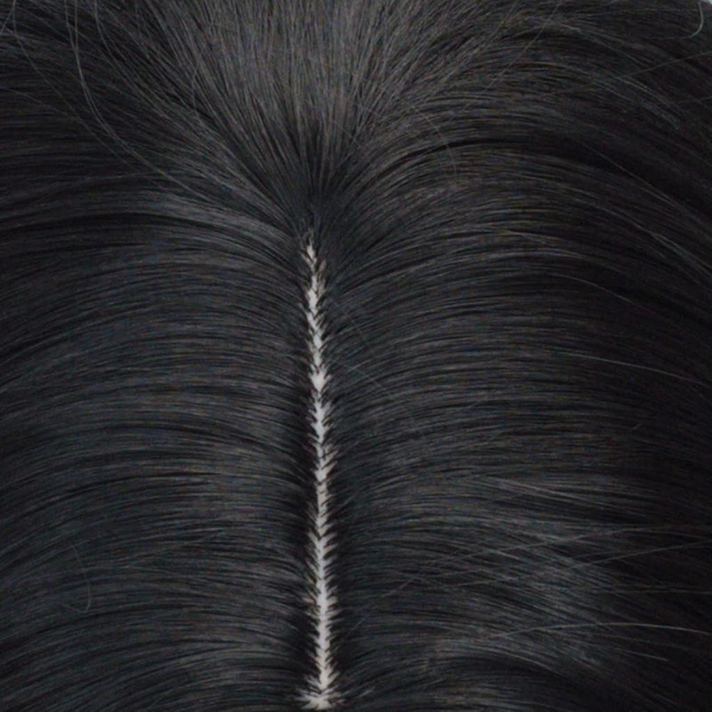 Rett Herre Svart Syntetisk Parykk Pelucas Halloween Severus Snape Kostyme Realistisk Morsom Fest Tupé Parykk