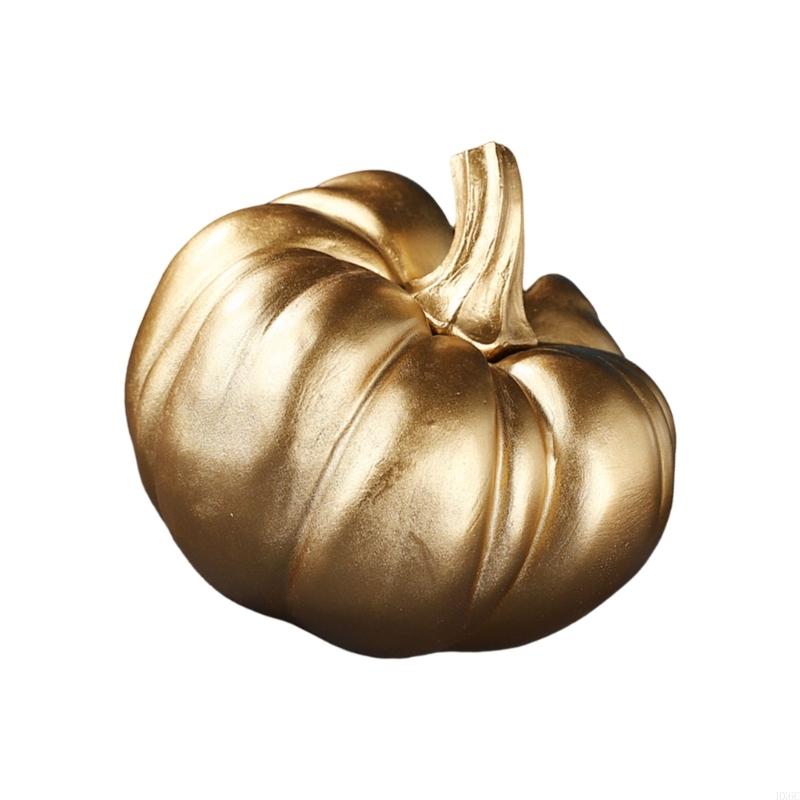 Gold Pumpkin Autumn Decors Decorative Pumpkin for Halloween Thanksgiving Table Centerpieces Mantles Bowl Party Wedding HX6C
