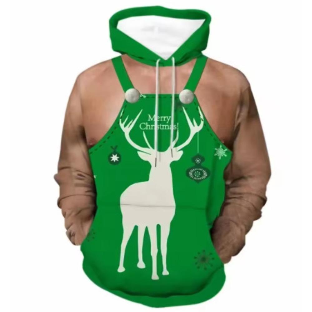 Interesting Christmas Series 3D Printed Hoodies Men's Fashion Casual Sports Autumn Long Sleeve Hoodies