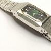 Used Working good condition CITIZEN Ladies Hand-winding Cut Glass Bracelet Watch Accessory Watch Green Dial 709