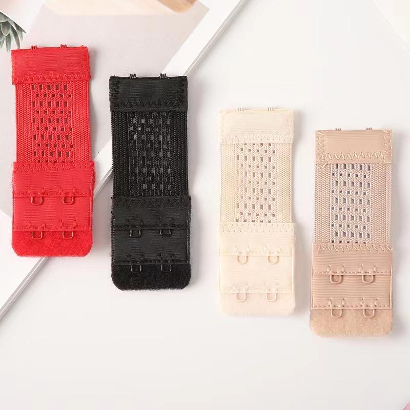Set 2Rows 2Hooks Bra Extender for Women's Elastic Bra Extension Strap Hook Clasp Expander Adjustable Belt Buckle Underwear