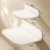 Punch-Free Foldable Wall Shelf: Bathroom, Bedside, or Dorm Storage for Mobile Phones & Set-Top Boxes