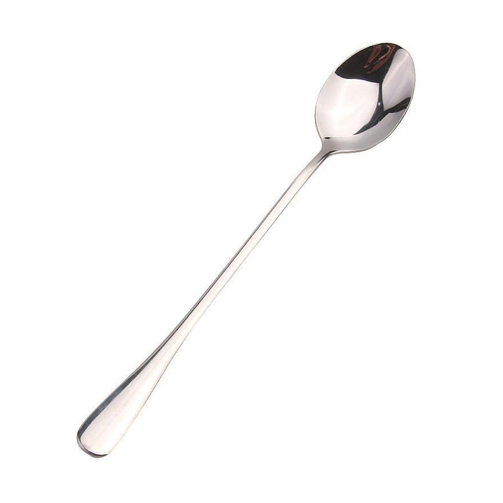 Stainless Steel Coffee Spoon Pointed Stirring Spoon Round-Tipped Spoon Ice Spoon Long-Handled Spoon Thickened