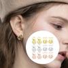 6Pairs Earring Lifters Support Backs for Heavy Earrings Adjustable Ear Lobe Lift with Storage Box Earrings Support