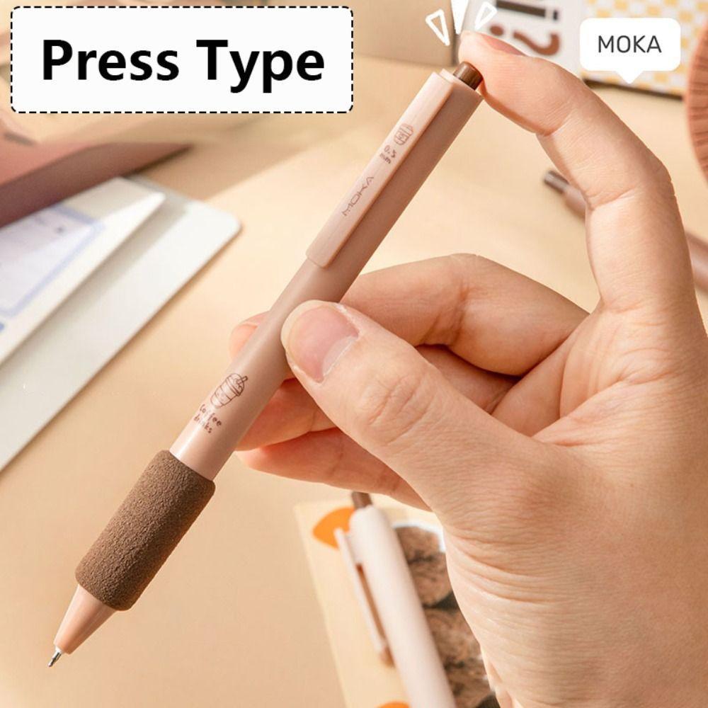 4PCS/Set ST Tip Neutral Pen Press Type Ballpoint Pen Quick Drying Gel Pen  Student Specific