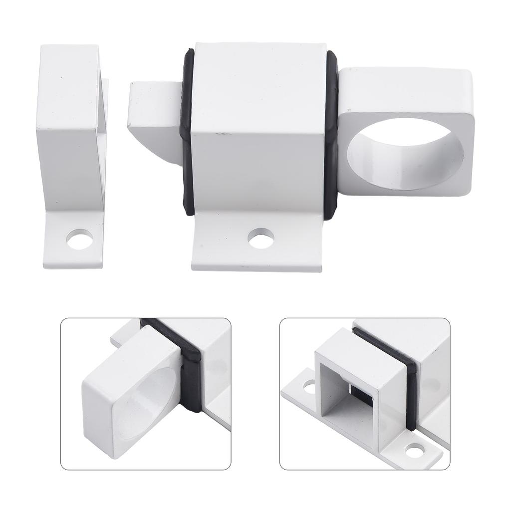 1PCS Square Self-closing Bolt 47.5*22mm Aluminum Alloy Automatic Latch Door Latch SASH Door Spring Bounce Lock Home Security