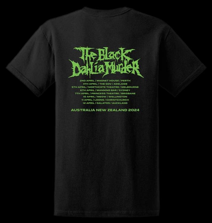 THE BLACK DAHLIA MURDER  Verminous Aus NZ Tour 2024 T-Shirt The Latest Hot-selling Short-sleeved Loose and Breathable T-shirts