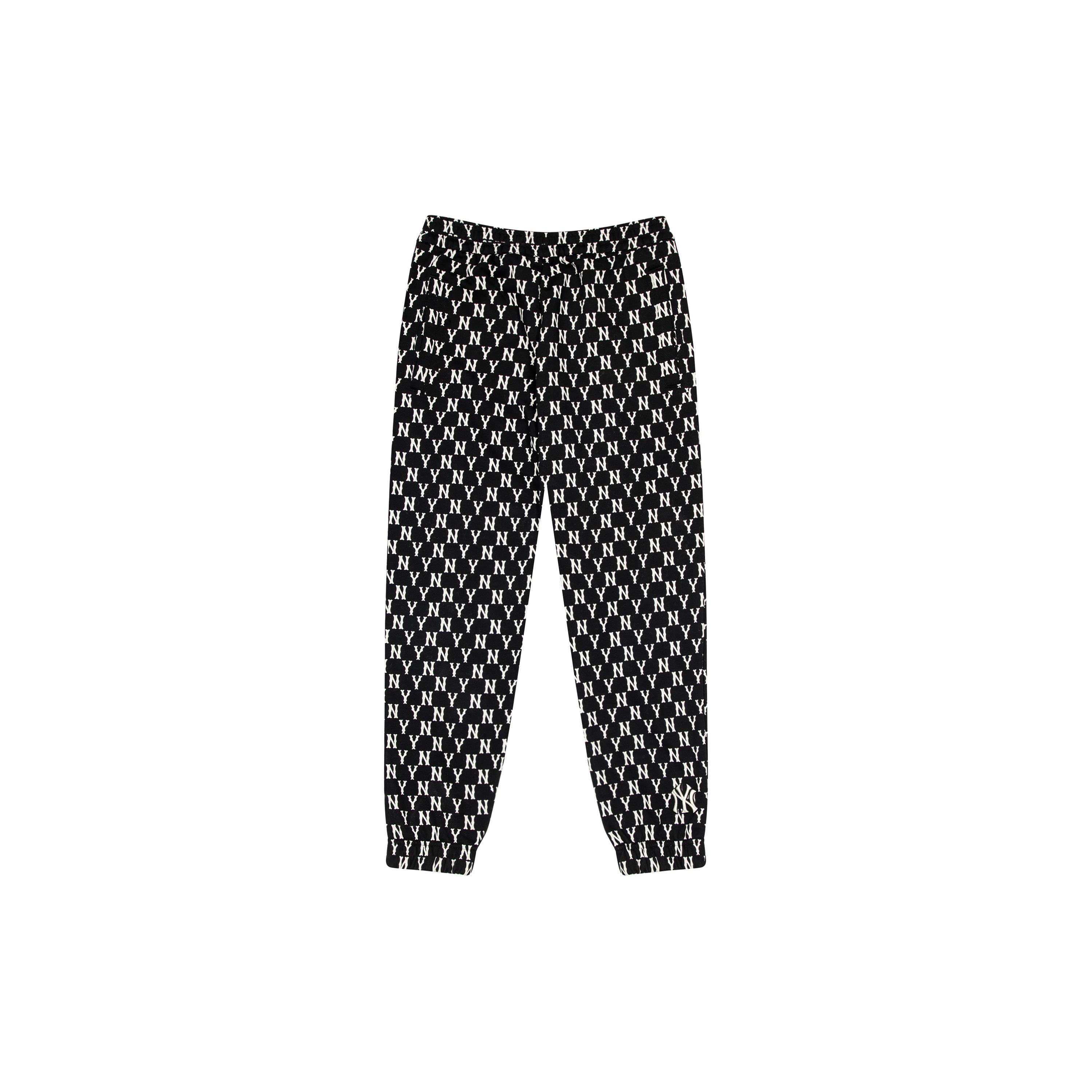 MLB New York Yankees Knitted Sweatpants Unisex Black 3APTM0424-50BKS XS