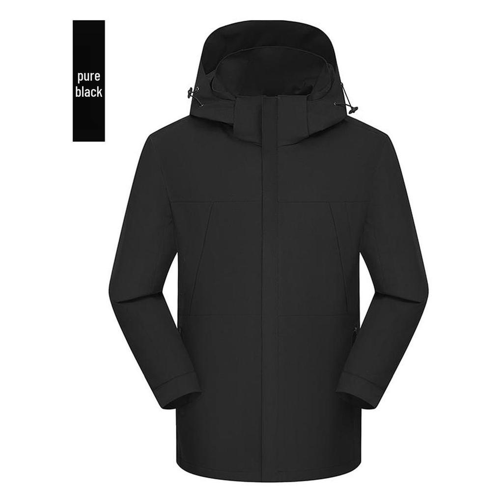 Unisex Windproof Hooded Windbreaker: Custom Printed Outdoor Jacket for Team Building, Class and School Uniforms