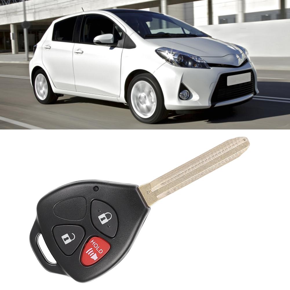 Replacement Smart Car Key Fob Remote for 2007-2013 with 3 Buttons Black Case MOZB41TG 4D-67