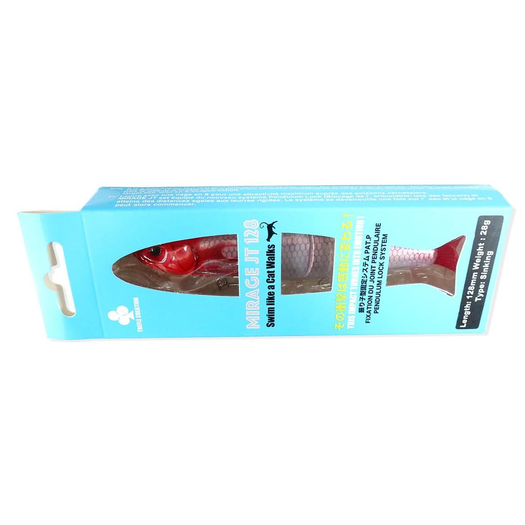 TREFLE CREATION MIRAGE JT 128S 28g Jointed Lure Flame (Red Head)