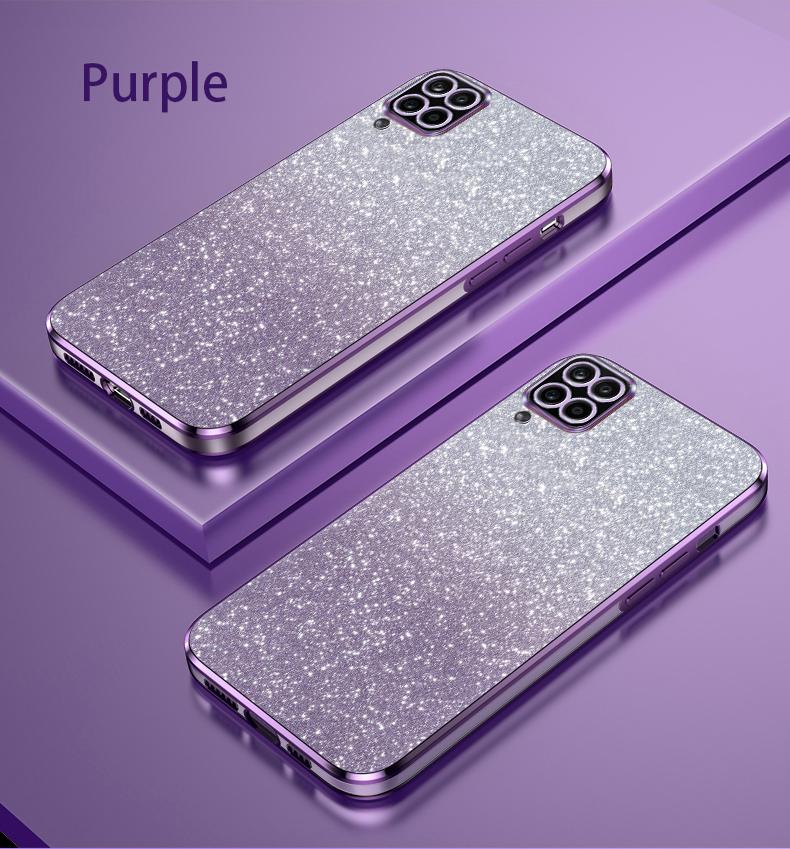 

Роскошный чехол с градиентным блестящим покрытием A 12 22 для Samsung Galaxy A12 A22 4G A22S 5G, женский силиконовый чехол на заднюю панель, бесплатная доставка Galaxy A22 4G фиолетовый