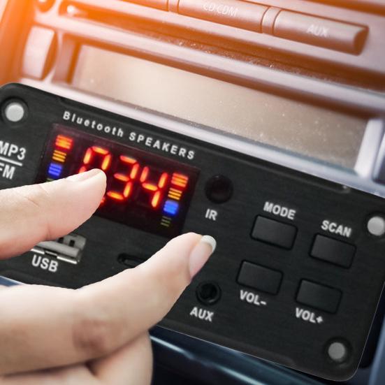 Placa decodificadora doble rectangular Bluetooth portátil JQ-D022BT múltiples modos de sonido decodificación receptor de Audio Bluetooth rectangular