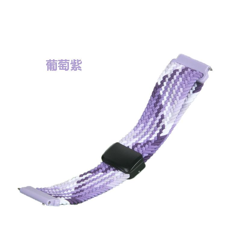 Suitable for Xiaomi Band 9 Pro/8 Pro - Folding Magnetic Clasp Woven Nylon Loop Band for Smart Wristbands