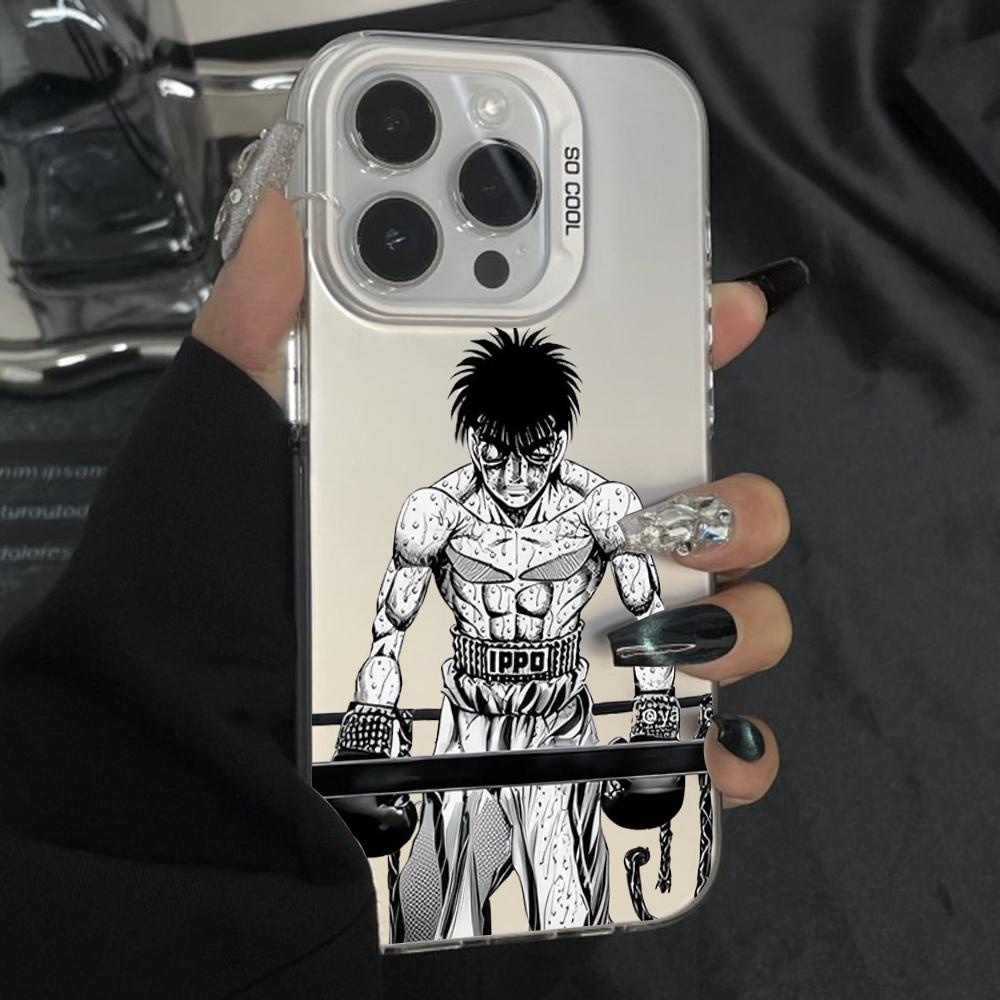 

Boxing I-Ippo Makunouchi Phone Case For iPhone 16,15,14,13,12,11,Pro,Max,Plus,Mini,XS Anti Fall Gray Silver Matte Hard Bumper iPhone13PRO