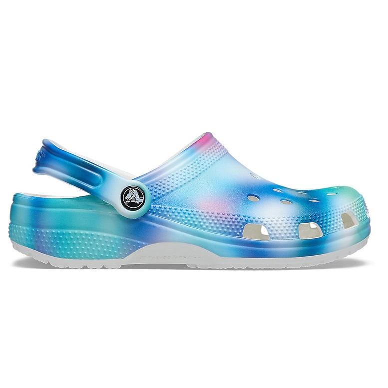 Crocs Beach Classic Clog EVA Colorful Crocs Sandals Unisex Multi Color White