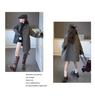 Mädchen Midilanger Trenchcoat: 2025 Frühling/Herbst Koreanischer Stil für Kinder - Lockerer, lässiger Schnitt
