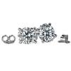 12.8 Ct Synthetic White Moissanite Oval Cut CERTIFIED Earrings Pair For Her