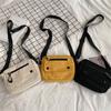 Portable Canvas Crossbody Bags Women Casual Handbags Mini Shoulder Crossbody Purses Mobile Coin Purse with Adjustable Strap