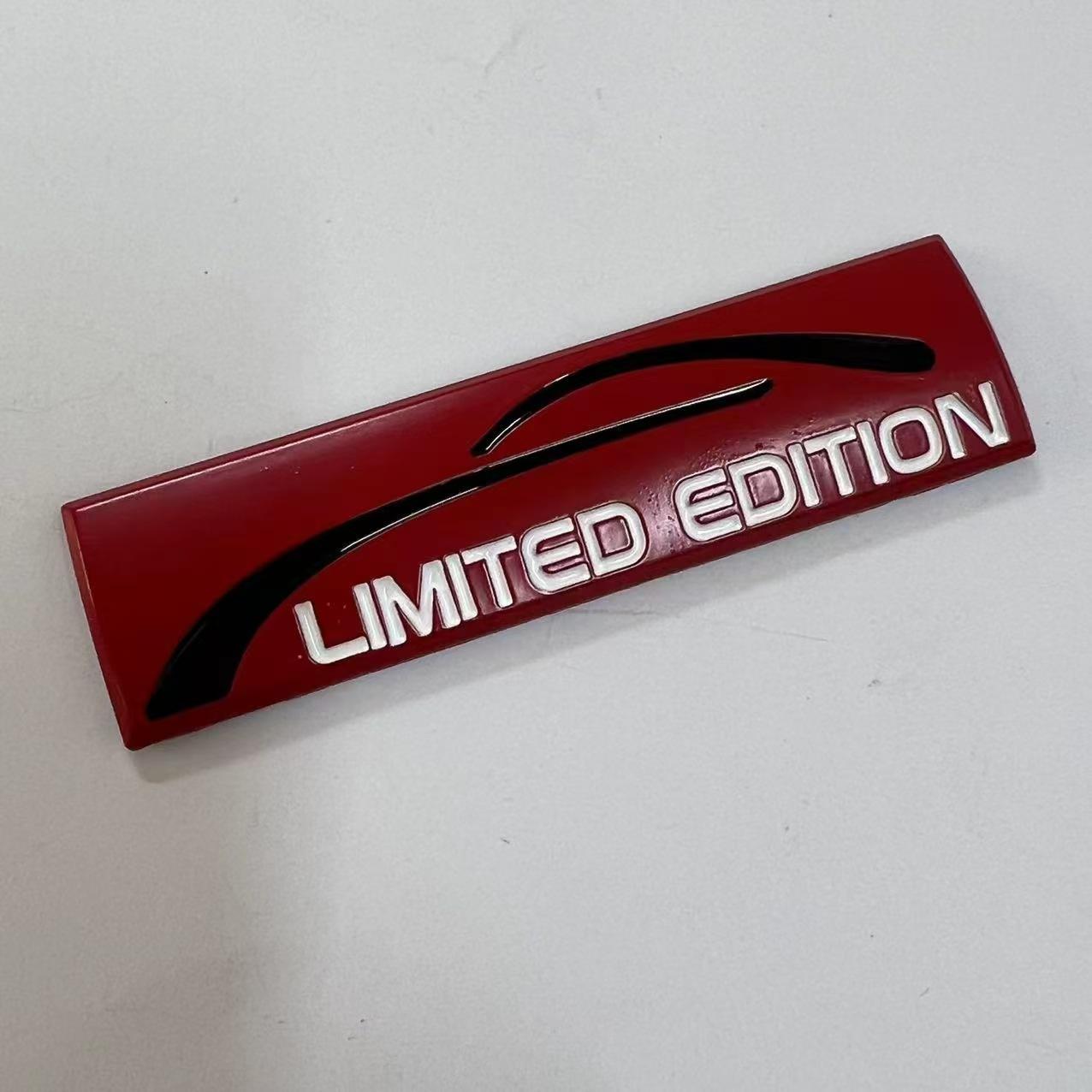 Limited Edition Automobile modification metal car stickers Limited Edition side markers body decoration stickers car tail stickers красный