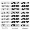 3D ABS GT X1~X7 Letter Badge Sticker Rear Trunk emblem Decal High-Quality Automotive Exterior Accessories
