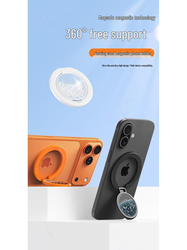 Magnetic Alloy Phone Stand: Multi-functional Desktop Holder for Universal Use
