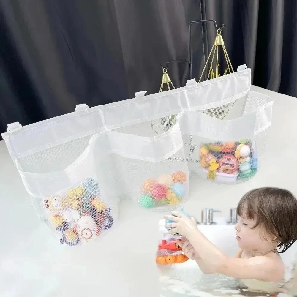 Bathroom Children's Toy Storage Bag Multi Anti Mold Leak Proof Breathable Mesh Bag Household Storage Organizer Bags Space Saving