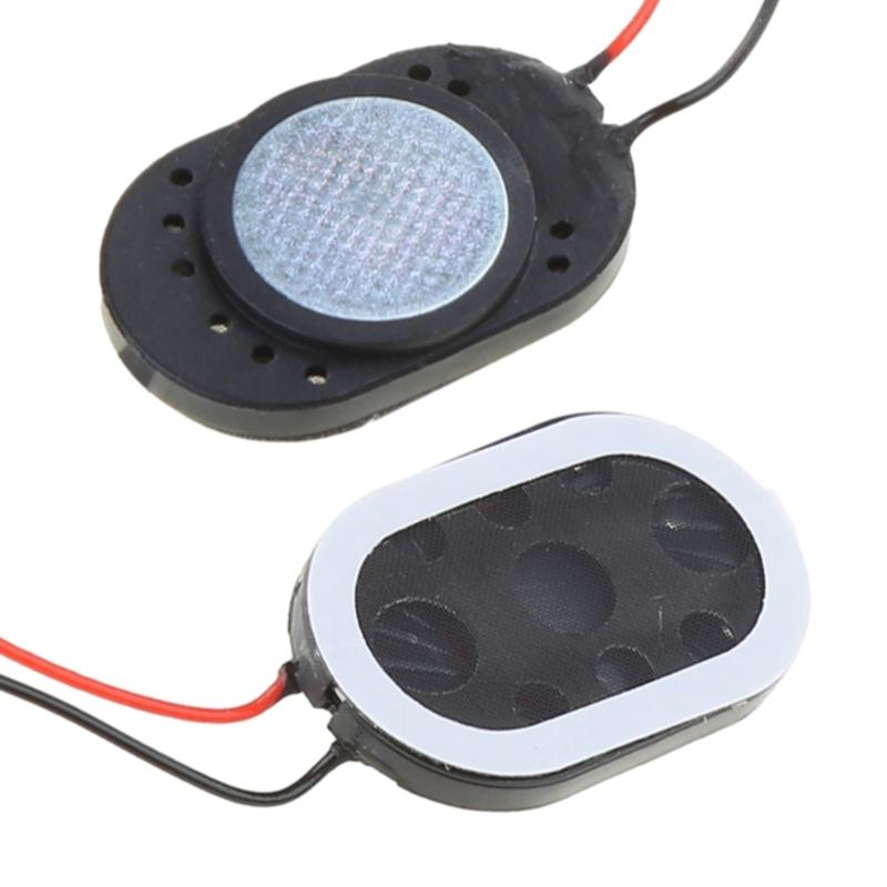 Pack of 2pcs Portable Speaker Mini Audio 2415 8ohm 1W Loudspeaker with Cable Black for Notebook DIY Modification