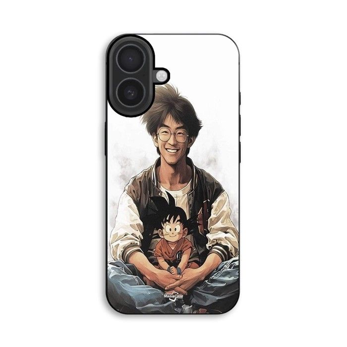 Hülle Für iPhone 18 Akira Toriyama Goku Kind Maniacase schwarz