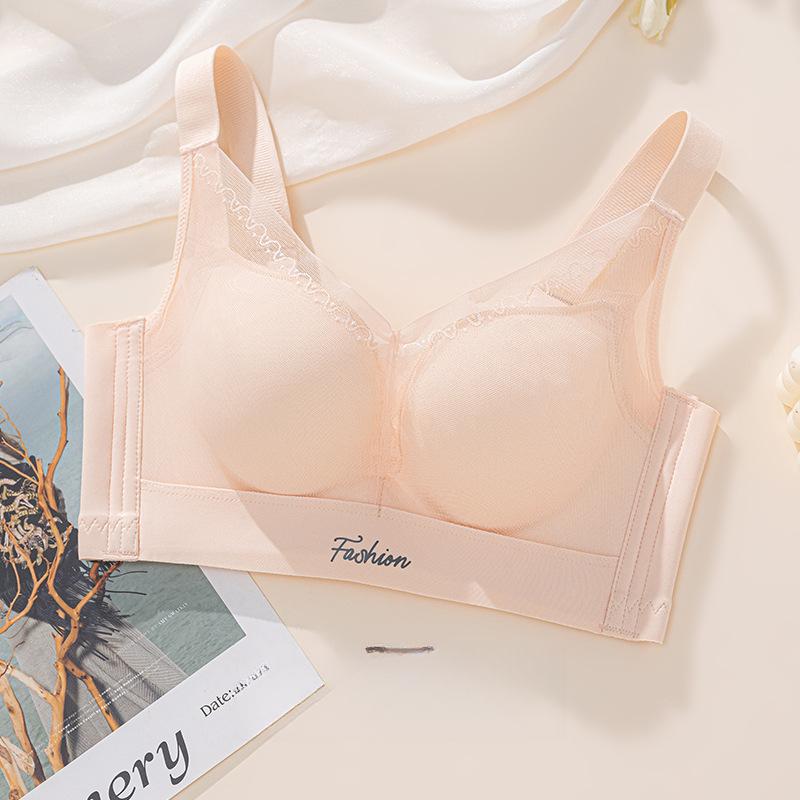 

Простой собирающий бюстгальтер Женский регулируемый бюстгальтер Собирающий Поддерживающий Удобный и дышащий Кружевной бюстгальтер 38/85B бежевый