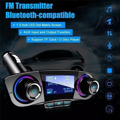 Car Hands-free BT06 Car Bluetooth Mp3 Player Multi-function With Multi-language Tools Mp3 Car Car Accessories Car Bluetooth H8U7