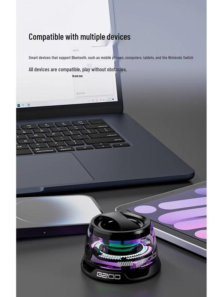 G200 Portable Mini Bluetooth Speaker with Magnetic Stand